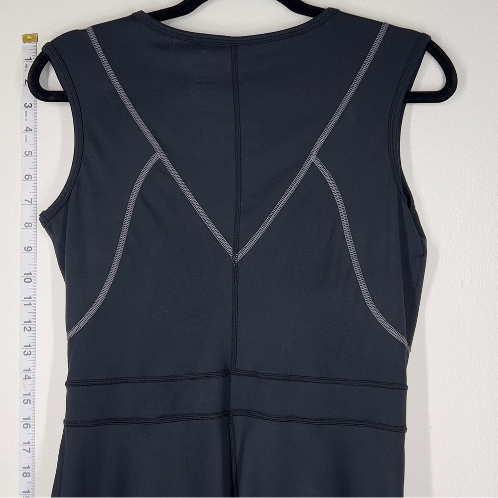 TITLE NINE women’s Black Tank Summer Mini Dress size S white stitching - Picture 2 of 7